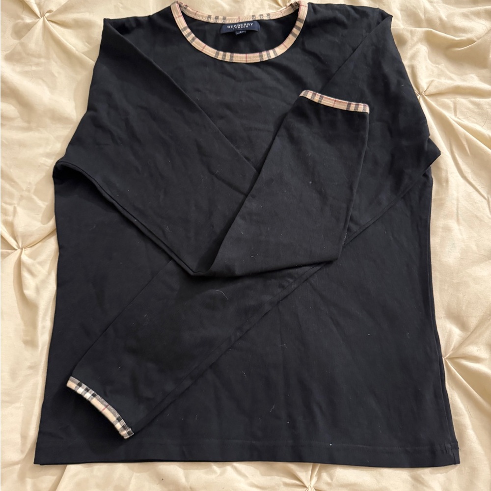 Burberry Black Long Sleeve Shirt